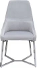 30C-1185 SER Стул велюр светло-серый 55*62*94см, ножки хром Garda Decor арт.30C-1185 SER