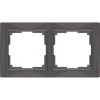 WL03-Frame-02 Рамка на 2 поста Werkel Snabb Basic, серо-коричневый