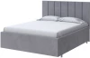 2023137 PROxSON Кровать Modern Large (Ткань: Велюр Teddy Мокрый асфальт) 90x200