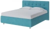 1909405 PROxSON Кровать Nety без основания (Ткань: Велюр Лофти Лазурь) 80x190