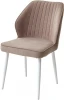 472M05681 Стул M-City VENA, цвет B5 Капучино, велюр/ Белый каркас