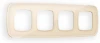 OF640304 Рамка Ambrella Volt OMEGA Coint (Бежевый Стекло органическое) 4-ая OF640304