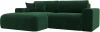 121376L Диван угловой Лига-036 НПБ Классик левый угол (Зеленый/Велюр) Лига Диванов арт.121376L