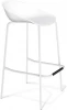 8030296514 Стул барный SHT-ST19/S29 белый/белый муар Sheffilton 8030296514