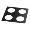 357912 Рамка для четырех встраиваемых светильников Novotech Metis, квадрат, черный