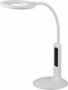 NLED-476-10W-W Офисная настольная лампа с будильником Эра NLED-476-10W-W (220V, диммер, сенсорный выключатель)