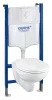 39117000 Комплект Grohe Rapid SL 39 117 000 подвесной унитаз + инсталляция + кнопка (уценка: выставочный экземпляр)