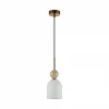 6625/1B Подвесной светильник Odeon Light Lolla 6625/1B бронзовый/белый/камень/металл IP20 E14 40W 220V