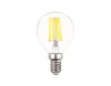 204215 Лампочка светодиодная филаментная шар прозрачная колба E14 6 Вт 4200K холодное свечение Ambrella Filament 204215
