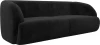 122204 Диван прямой Лига-041 (Черный/Велюр) Лига Диванов арт.122204