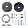 UFL-N10H 1.5M SET BLACK Комплект для подвесного монтажа для светильника серии ULO-N длина троса 1,5м черный Uniel UFL-N10H 1.5M SET BLACK