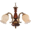 854-03-03 красное дерево+бронза Подвесная люстра N-Light 854 854-03-03 красное дерево+бронза