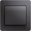GSL001312 Выключатель встраиваемый одноклавишный (графит) Systeme Electric Glossa GSL001312