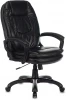 CH-868N/BLACK Кресло руководителя Бюрократ CH-868N черный Leather Venge Black эко.кожа крестовина пластик