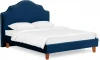 663247 Кровать Queen II Victoria L 1600 ОГОГО (арт.663247), (Ткань/Синий)