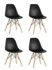 УТ000037613 Стул Eames Style DSW черный x4 (разборный каркас) Stool Group арт.УТ000037613