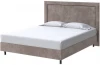 2025029 PROxSON Кровать London Boxspring Standart (Ткань: Велюр Лофти Кофейный) 90x200