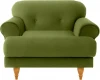 339939 Кресло Italia ОГОГО (арт.339939), (Ткань/Зеленый)