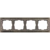 WL07-Frame-04 Рамка на 4 поста Werkel Antik, бронза