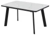 480M06200 Стол НОРД 140 ОНИКС, керамика / Черный каркас M-City 64764
