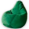 5012931 Кресло мешок Dreambag Груша Зеленый Микровельвет (2XL, Классический) 5012931