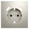 VLS000903 Накладка для розетки с заземлением и защитными шторками, с USB A+A Voltum S70 VLS000903 (кашемир)