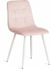 20416 Обеденный стул Tetchair CHILLY (Вельвет,Металл/Розовый,Белый)