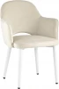 УТ000031302 Стул Stool Group Венера велюр кремовый ножки белые УТ000031302