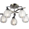 404-05-13 chrome + antique brass Потолочная люстра N-Light 404 404-05-13 chrome + antique brass