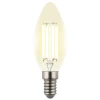 LED-C35-4W/3000K/E14/CL GLY01TR Лампа светодиодная, прозрачная, теплый белый свет 3000K Uniel Яркая A++ LED-C35-4W/3000K/E14/CL GLY01TR