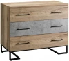 4009295h_Натур Комод R-Home с 3 ящиками Loft Дуб натур/Бетон