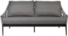 39AR-10628 Диван темно-серый двухместный "Марра" 177,5*81,5*83см, оплетка"сеть" Garda Decor арт.39AR-10628