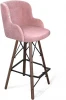 9117113602 Стул барный Sheffilton SHT-ST39/S80 пыльная роза/темный орех/черный