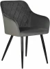8266-LML ROBERT, цвет сиденья антрацит велюр (V108-92), цвет основания черный Стул обеденный ROBERT (черные матовые ножки, велюр V108-92 Антрацит)
