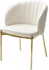 628M03716 Стул DIANA TRF-11 светло-бежевый/ золотой каркас