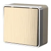W5012010 Выключатель одноклавишный проходной Gallant (шампань рифленый) Werkel W5012010 (a051041)