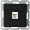 G6101PB Телефонная розетка RJ-11 (черный матовый) Jasmart G-Classic G6101PB