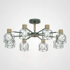 CORF-B01 Потолочная люстра на штанге Corf B3 Green 8 Lamps ImperiumLoft Corf-B01 (189485-26) (220V)