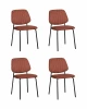 УТ000042529 Стул обеденный Patrys терракот рогожка 4 шт. Stool Group УТ000042529