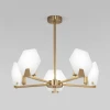 60158/5 латунь Потолочная люстра Wi-Fi на штанге Eurosvet Marble 60158/5 латунь (220V, управление смартфоном, голосовое управление, умный дом - Minimir Home, Алиса, Маруся, Салют)