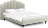 577159 Кровать Queen II Sharlotta L 1600 ОГОГО (арт.577159), (Ткань/Белый)
