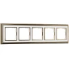 W0051327 Рамка на 5 постов (бронза/белый) W0051327 (a051209)