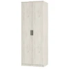 00-00186619 Шкаф БТС 2-х створчатый Фиеста, Дуб крафт белый