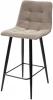 461MC05895 Полубарный стул CHILLI-QB латте #25, велюр /черный каркас (H=66cm) М-City (арт.461MC05895)