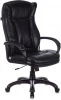CH-879N/BLACK Кресло руководителя Бюрократ CH-879N черный Leather Venge Black эко.кожа крестовина пластик