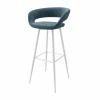 102289 Стул барный Р 900, b08 BLUE LUX/БЕЛЫЙ МАМАДОМА Барни 102289