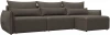 128670 Диван угловой Лига-051 НПБ Лонг угол универсальный Лига Диванов (Велюр) арт.128670