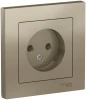 ATN000540 Розетка встраиваемая без заземления (шампань) Systeme Electric AtlasDesign ATN000540