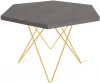 9296244303 Столик журнальный SHT-TU37/ТТ20 70 ЛДСП золото/бетон чикаго темно-серый Sheffilton 9296244303