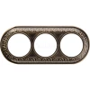 WL70-frame-03 Рамка на 3 поста Werkel Antik Runda, бронза